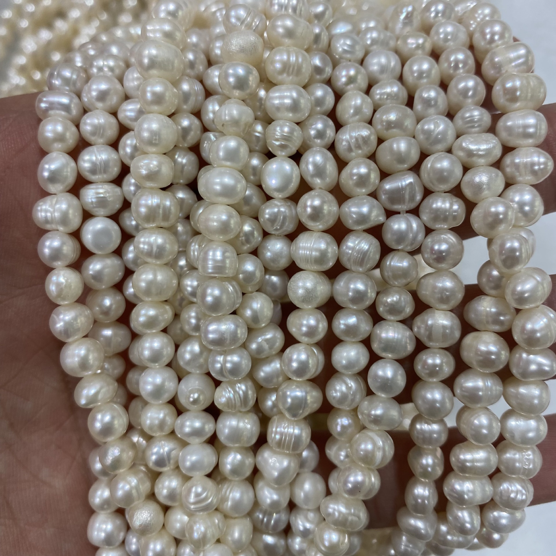 10mm产地金华货号al-653658353772处理工艺淡水珍珠材质淡水珍珠种 