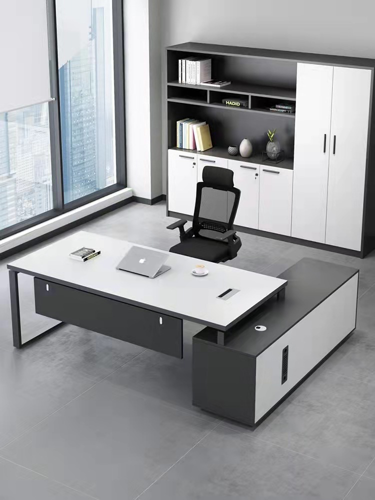 天津办公家具公司主管桌财务桌员工单人办公桌简约大气老板桌