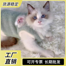 猫咪衣服秋冬季布偶猫保暖背心绒衣宠物狗狗小猫猫幼猫防掉毛龙年