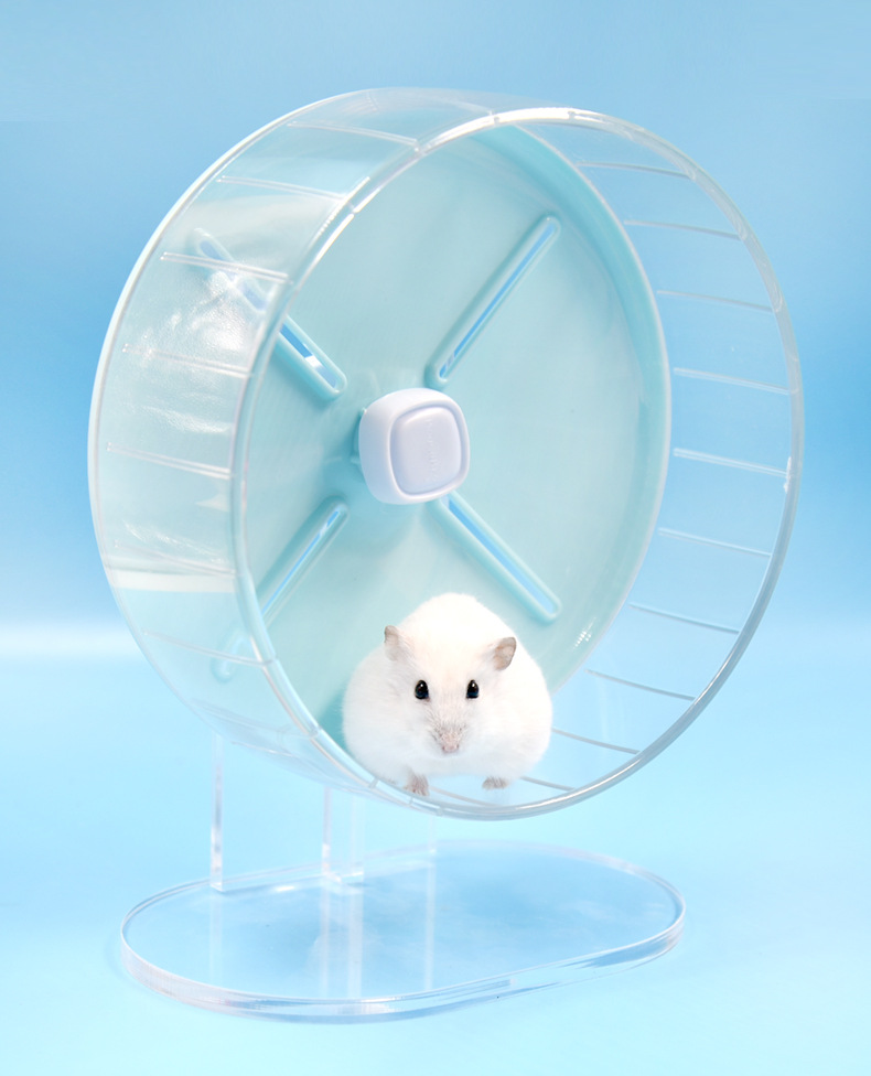仓鼠大号静音跑轮金丝熊转轮跑步机跑球带支架跑轮小宠物玩具用品
