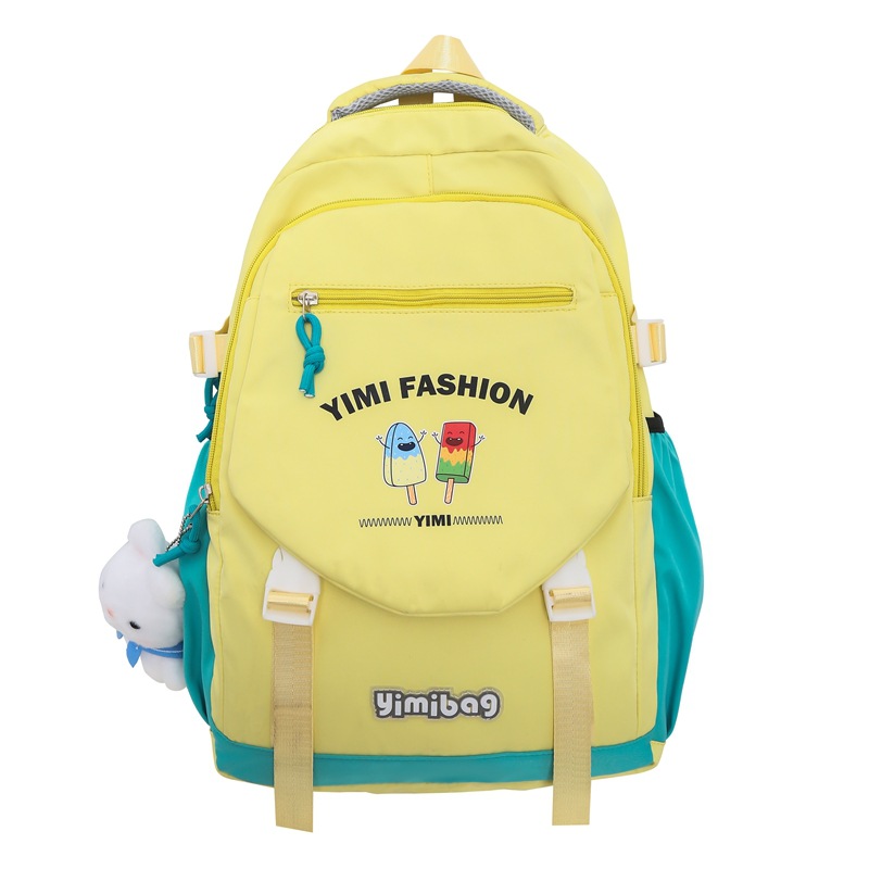 Schoolbag Female Junior High School Girl High School Student Backpack College Students' Backpack Simple Travel Backpack