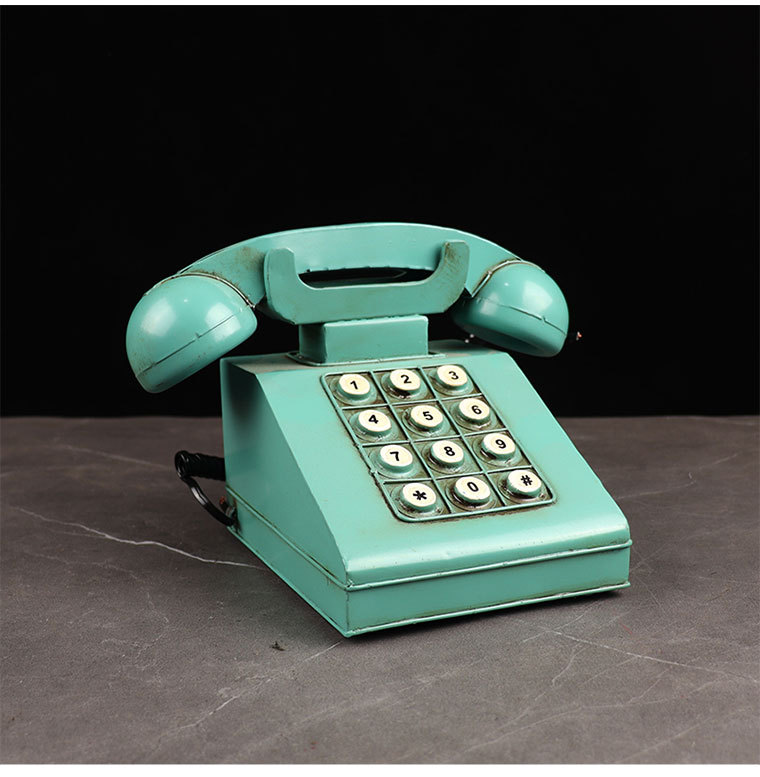 复古老式电话机模型7080年代座机客厅酒吧橱窗柜摆件摄影道具摆设
