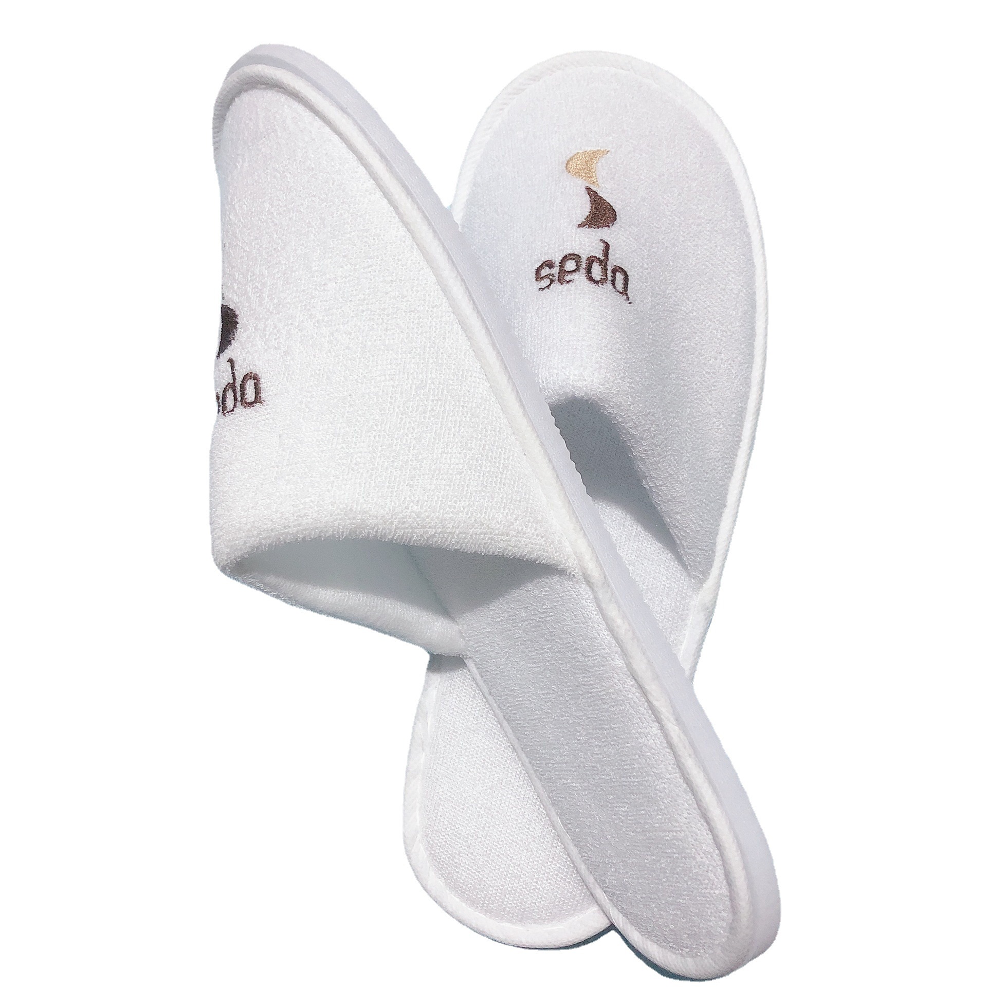 Factory Price Wholesale Hotel Disposable Slippers Thickened Non-Slip Breathable Beauty Salon B & B Hotel Disposable Slippers