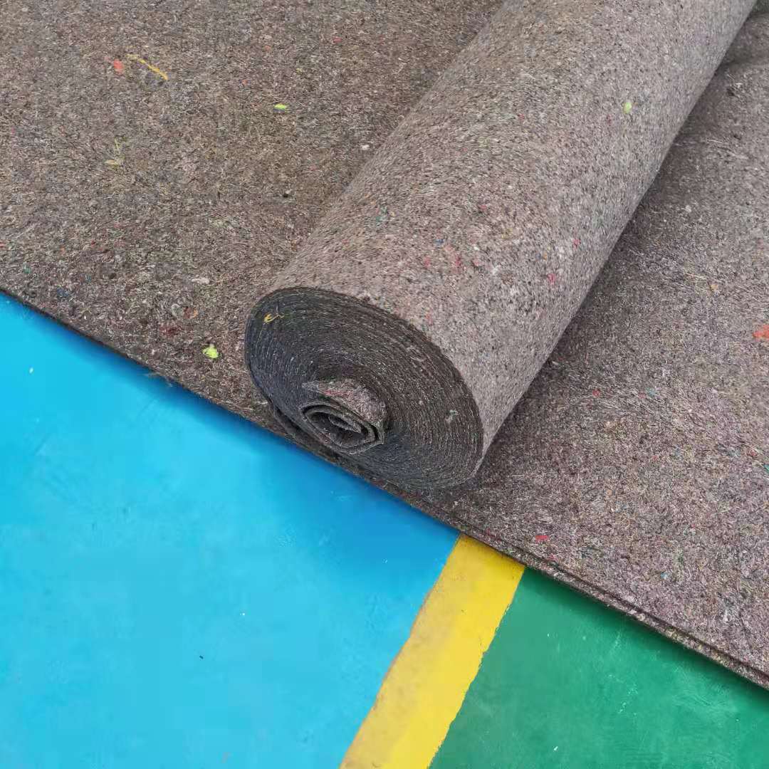 土工布大棚保温毛毡工程公路水泥混凝土养护黑心棉毛毡毛毯定制