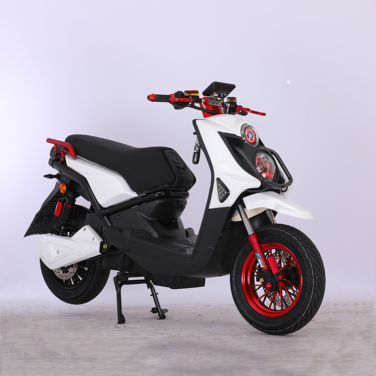 bws城市铁男电电动车大跑车电摩72v踏板车男士双人电摩外卖速度快