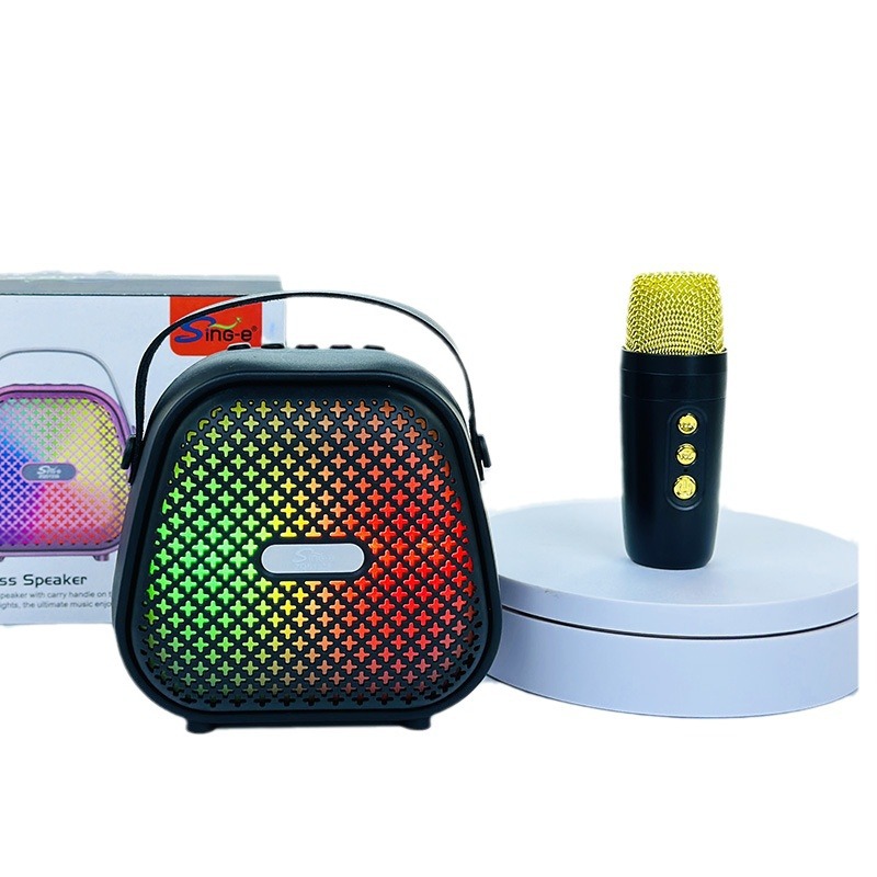 Cross-Border Hot Portable High-Quality Stereo Outdoor Household Karaoke Mini Bluetooth Speaker Factory Wholesale.