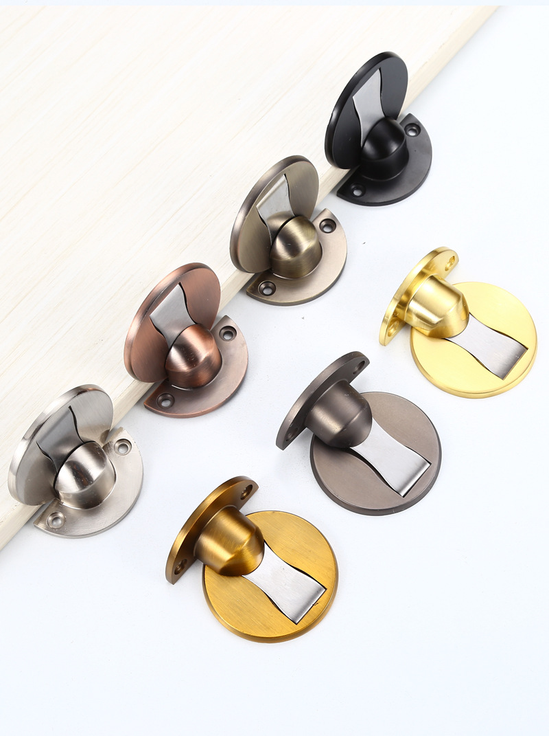 卧室免打孔门吸 家用房门卫生间免打孔强磁静音防撞锌合金地吸