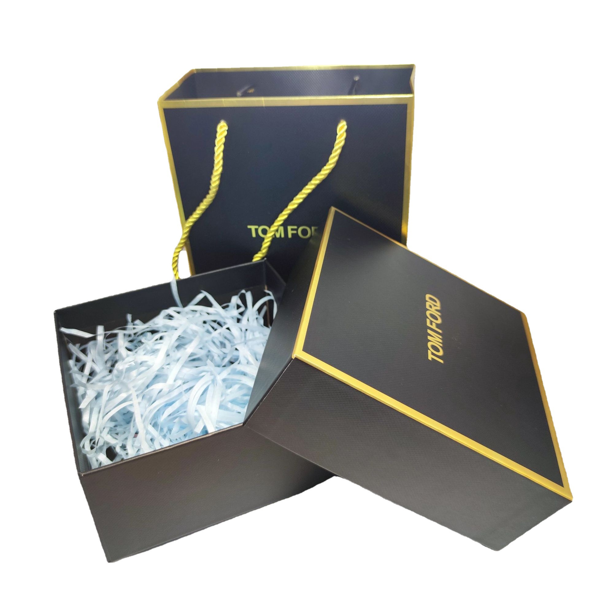 tf家香水套盒口红礼盒汤姆手提袋纸袋礼品盒包装品牌tf化妆品空盒