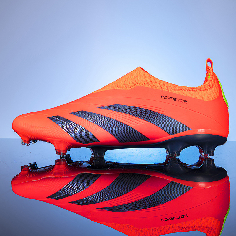 跨境正品低帮足球鞋新款学生成人刺客14长钉鞋户外运动儿童足球鞋