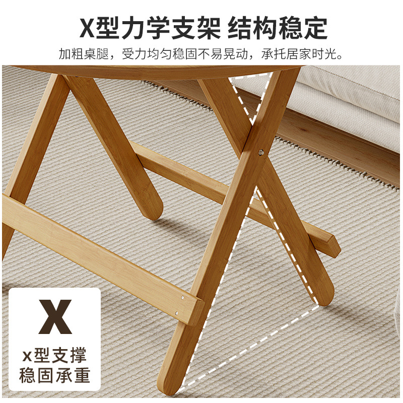 Solid Wood Folding Table round Table Dining Table Household Small Apartment Foldable Dining Table Square Dining Table Small Square Table