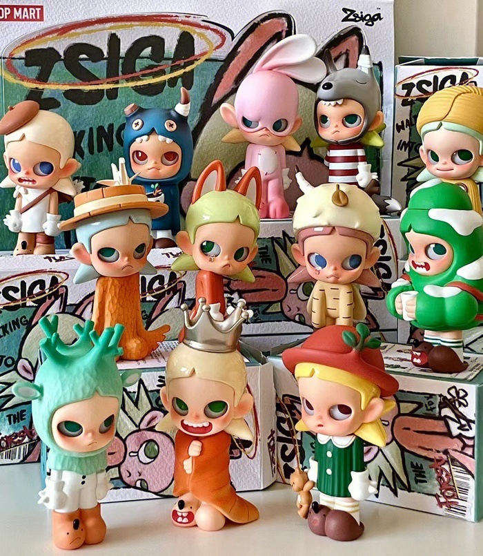 99包邮正品泡泡玛特zsiga森林漫步盲盒popmart手办玩具可爱摆件