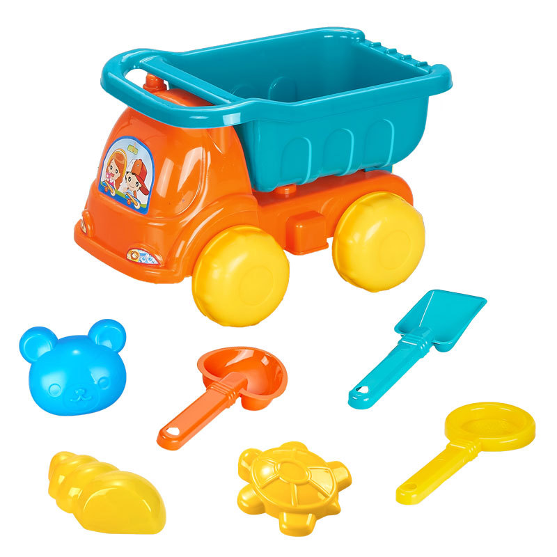 沙滩车7件套室内沙池玩沙工具铲子套装夏天沙滩玩具河边摆摊批发