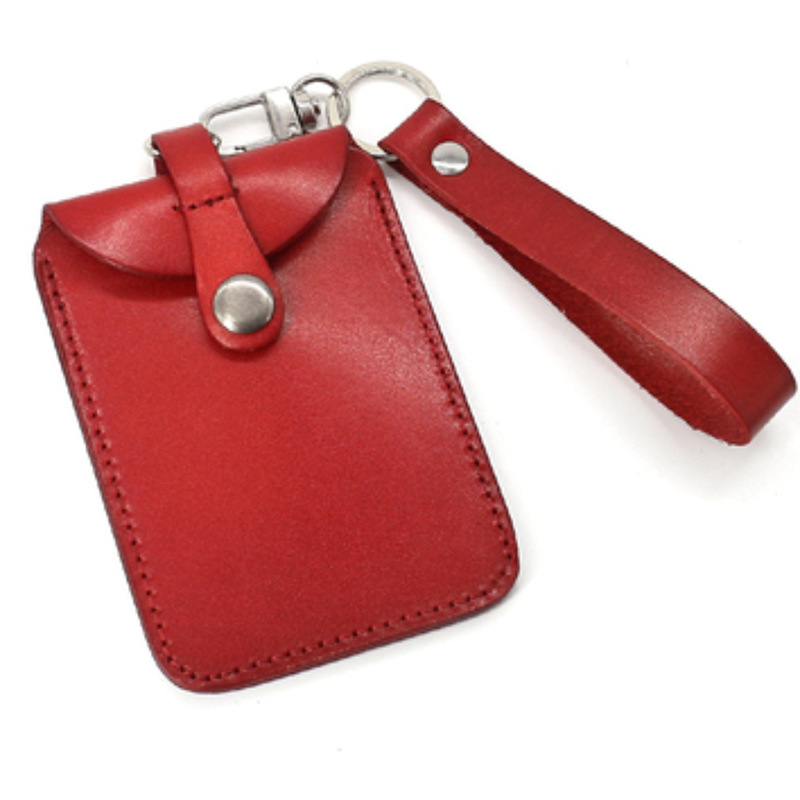 真皮卡套可伸缩挂绳公交卡套挂脖学生饭卡卡套门禁地铁巴士卡套