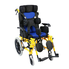 工厂货源小型折叠轻便轮椅儿童辅助轮椅多功能老年代步车