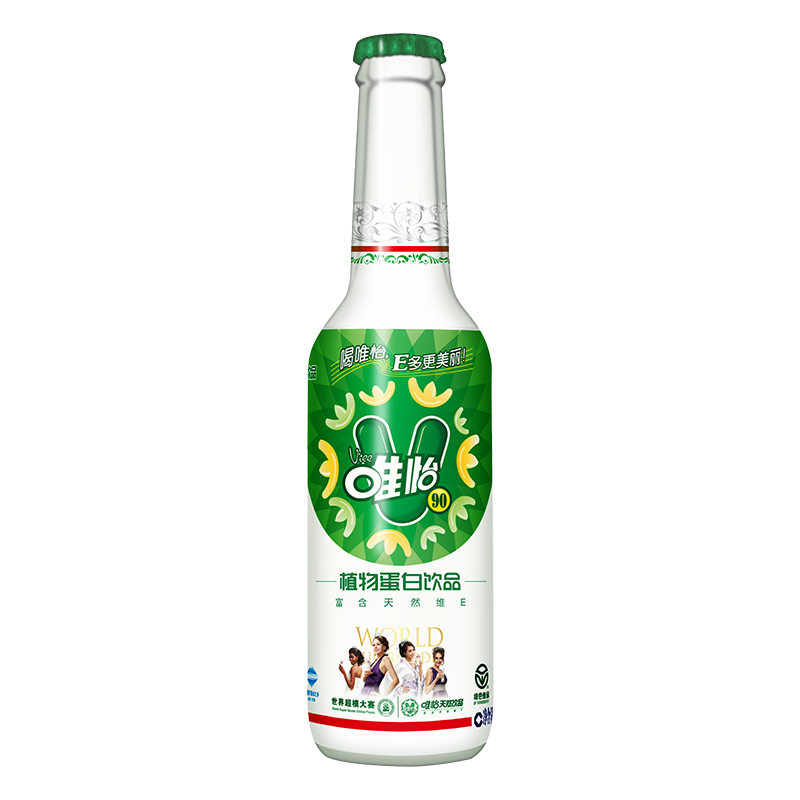 唯怡90玻璃瓶245mlx6瓶植物蛋白饮料四川重庆火锅串串店同款饮料