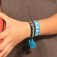 nba手环 休斯顿火箭队哈登编织手绳 harden小狮子手链 大胡子鞋带