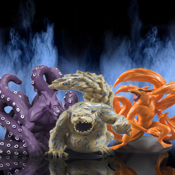 八尾牛鬼 九尾九喇嘛 一尾守鹤尾兽系列火影忍者动漫手办公仔摆件