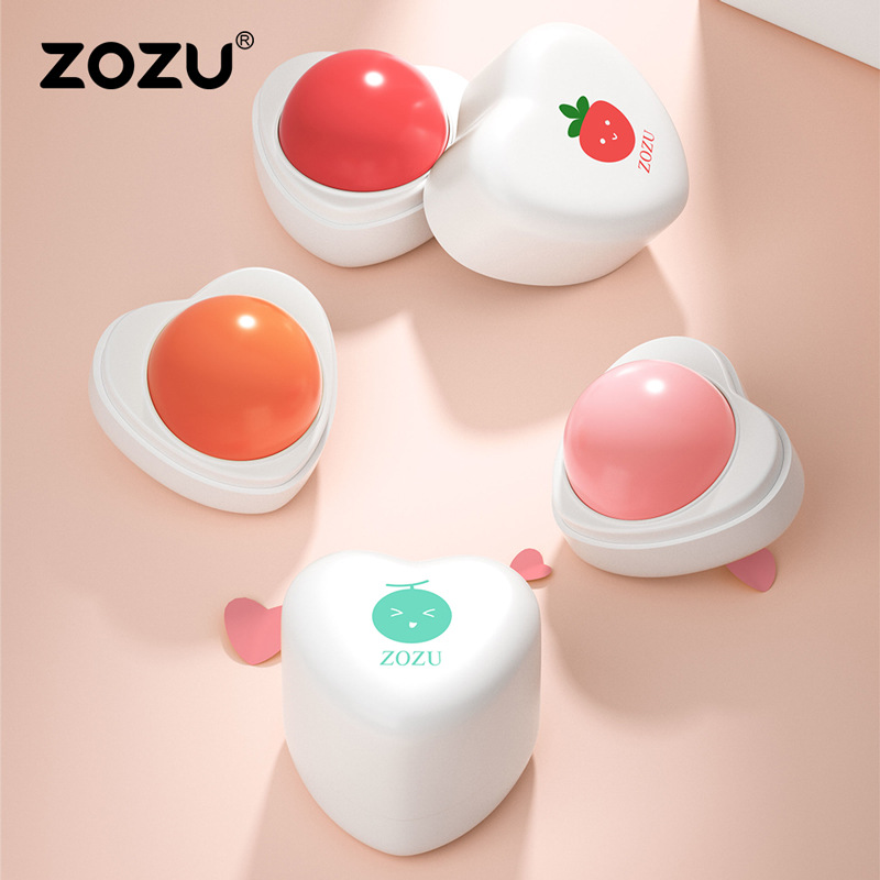 Zozu Fruit Flavor Lip Balm 5.8G Hydrating Moisturizing and Nourishing Lip Small Portable Little Pudding Lipstick Wholesale