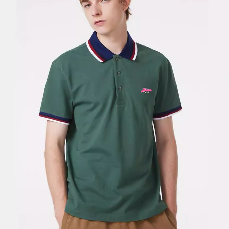 一件代发春夏新款法国鳄鱼经典款男士翻领polo衫-阿里巴巴
