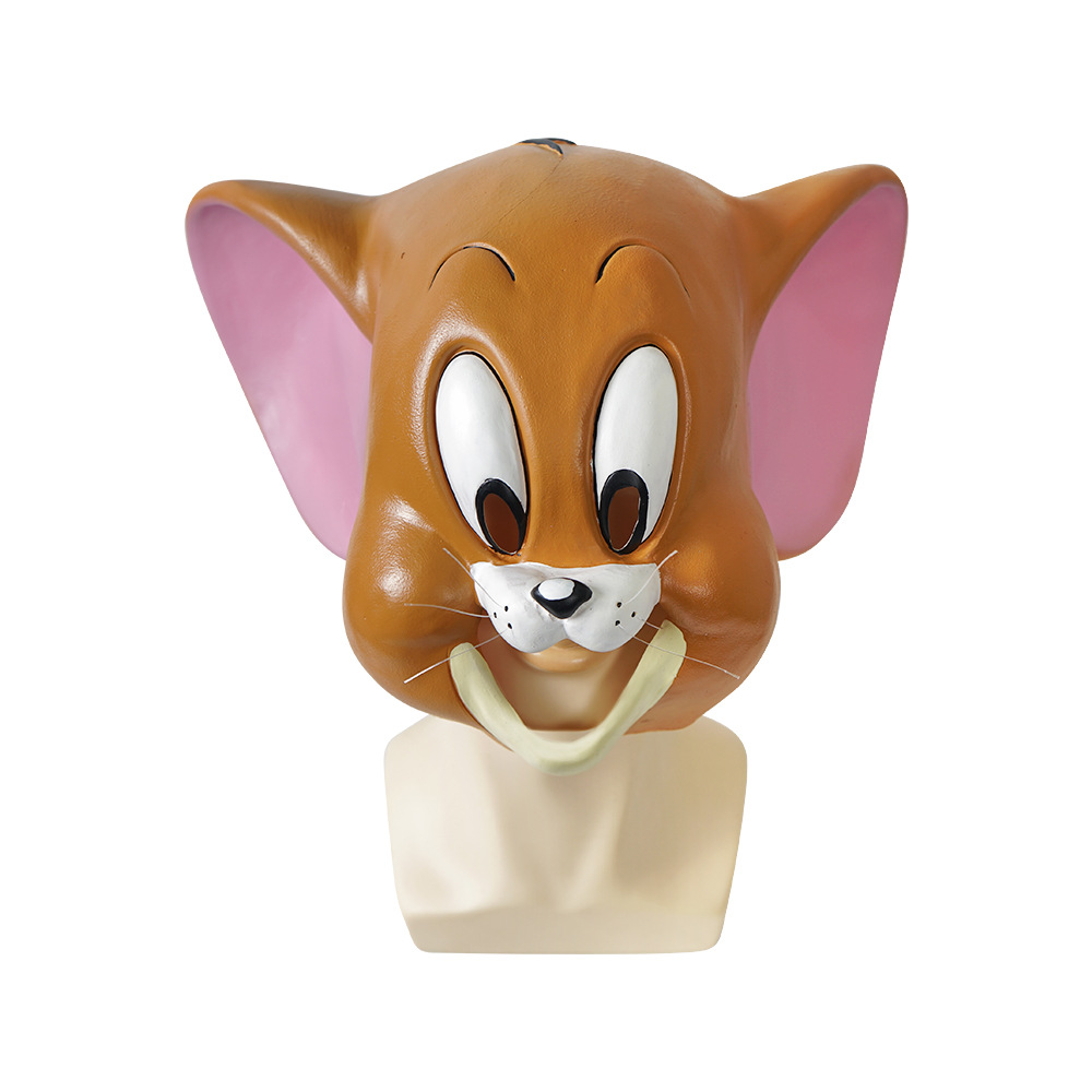 New Cartoon Cartoon Cat and Mouse Children's Funny Latex Headgear Games Tacit Combination Latex Mask