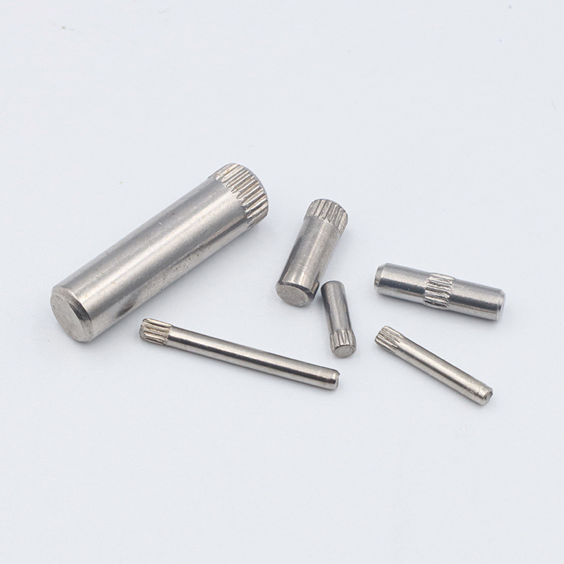 Stainless Steel Knurling Pin Shaft Pin Hinge Pin Toy City Connecting Rod Lock Cylindrical Positioning Pin Rubbing Shaft Knurling Pin