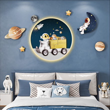 女孩房男孩房儿童房卧室床头装饰画星空宇宙氛围画可爱温馨组合创