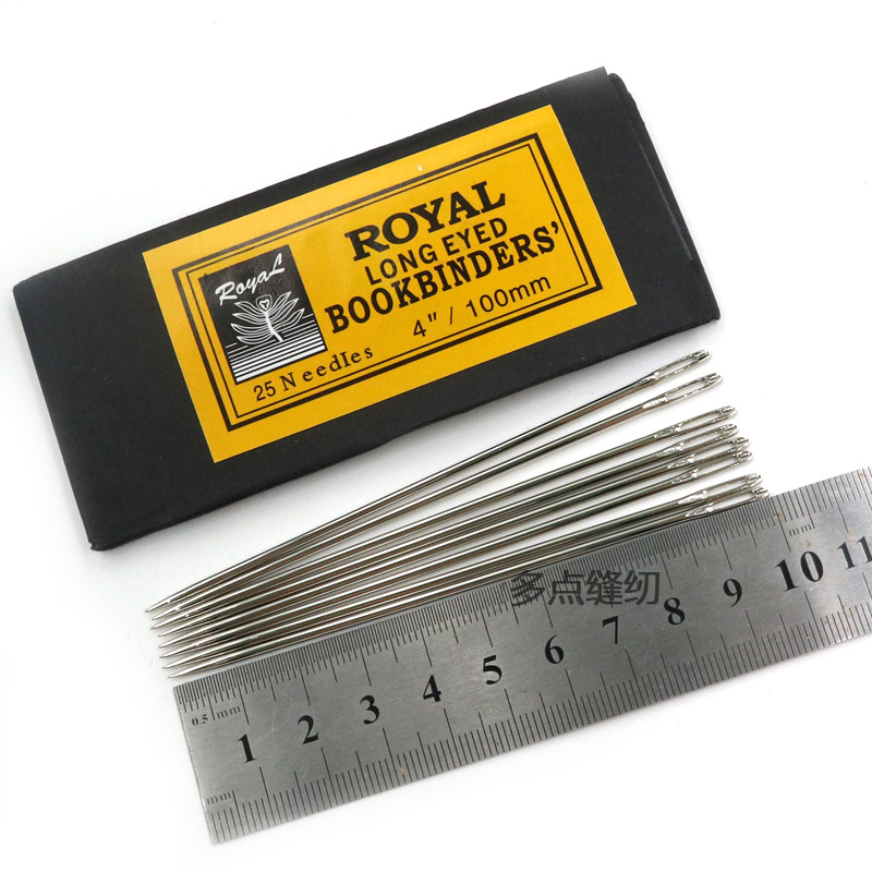 1p2r加长手缝长针大号加粗10cm手工缝补针大眼钢针缝大棚布打包装