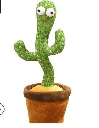 Tiktok Same Style Sand Carving Internet Celebrity Dancing Cactus Amazon Singing Tongue Learning Birthday Funny Plush Toy