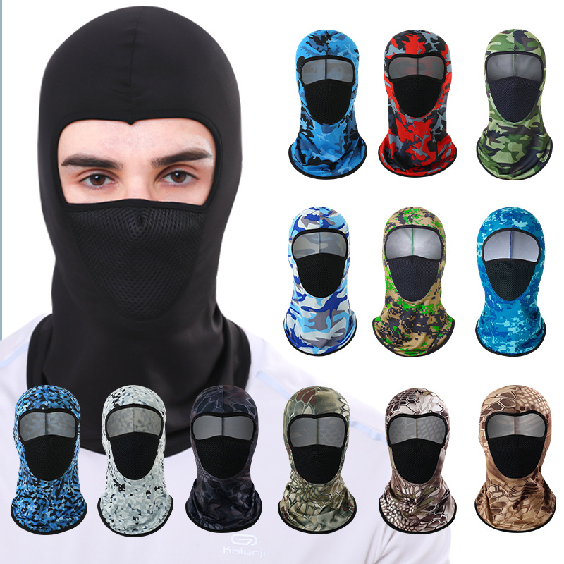 Cross-Border Amazon Integrated Pullover Outdoor Sports Ice Silk Sun Protection Breathable Neck Protection Head Cover Scarf Riding Mask