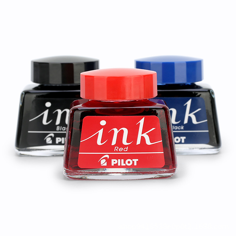 日本pilot百乐非碳素墨水ink-30 70钢笔水不堵笔黑红蓝色墨水30ml