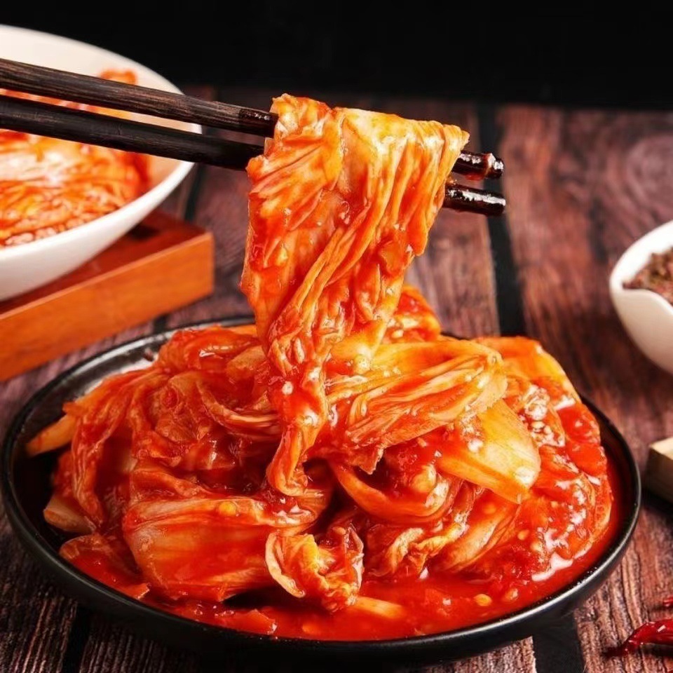 韩国泡菜正宗韩式泡菜辣白菜450克*5袋朝鲜下饭小咸菜酱菜开胃菜