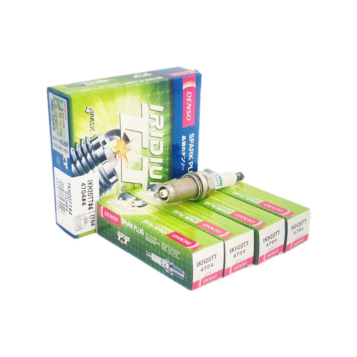 电装铱金火花塞 ikh20tt 【4704】单支装 适用于宝马奔驰标致