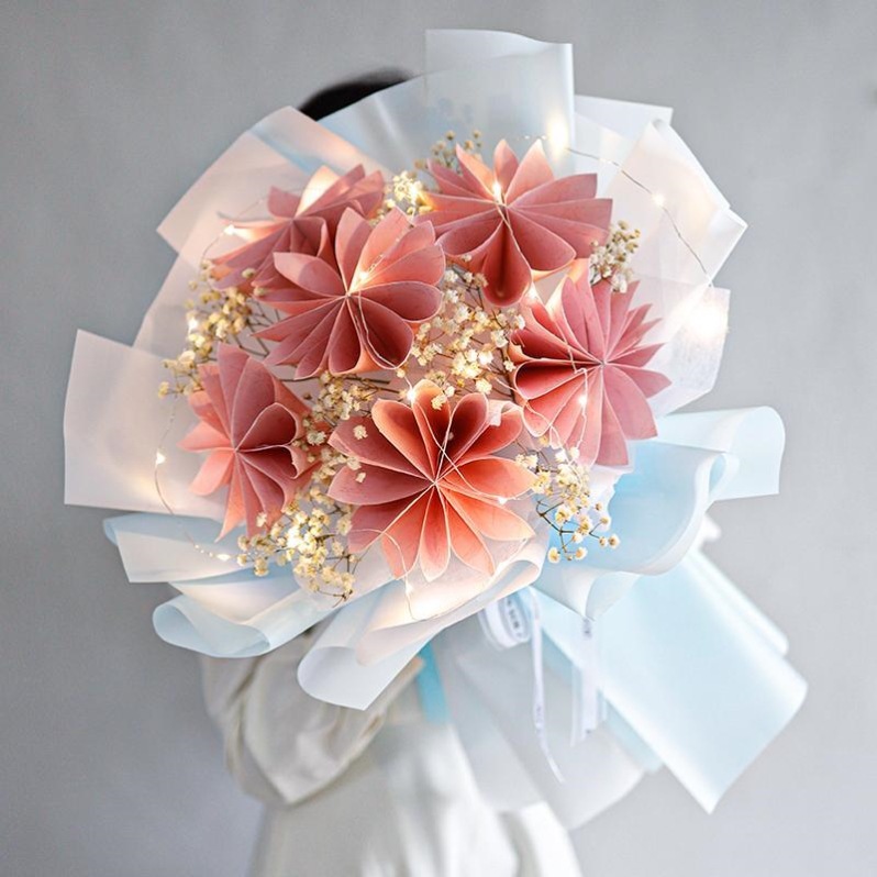 做包装纸网红有钱花花束材料自制创意送男友女友diy手工的全套装