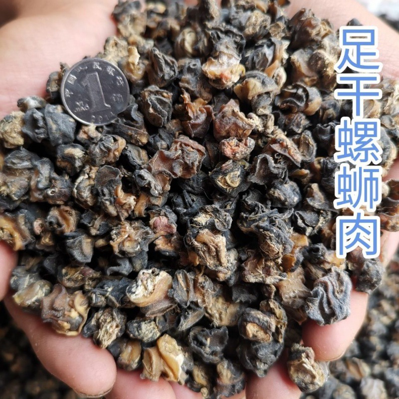 螺蛳肉干天然野生晒干田螺肉干石螺仔广西特产螺蛳粉原料