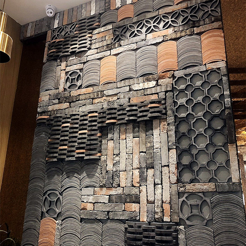 美式乡村青砖文化砖电视背景墙仿古砖老街餐馆造型瓦墙外墙艺术砖