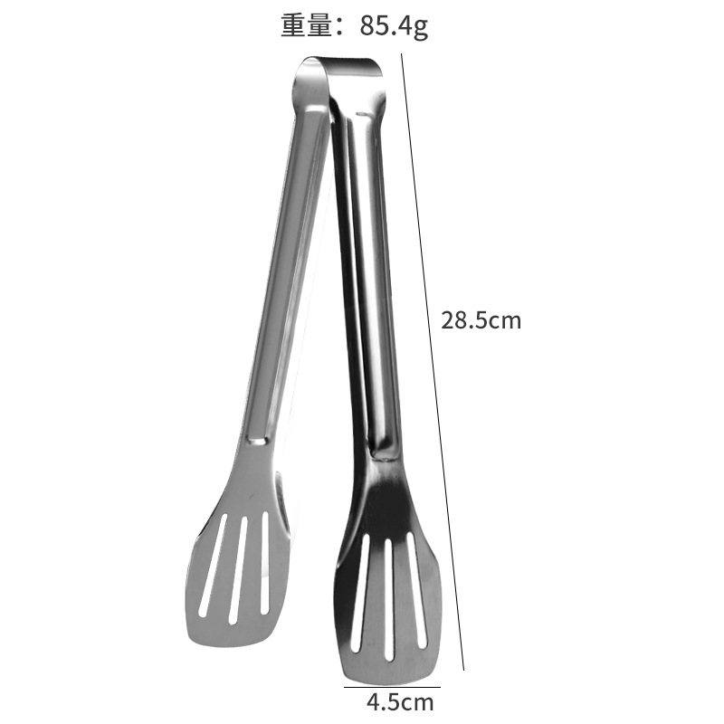 304 Three-Line Stainless Steel Thickened Bread Clip Food Clip BBQ Clamp Baking Kitchen Gadget Steamed Bread Steak Fried