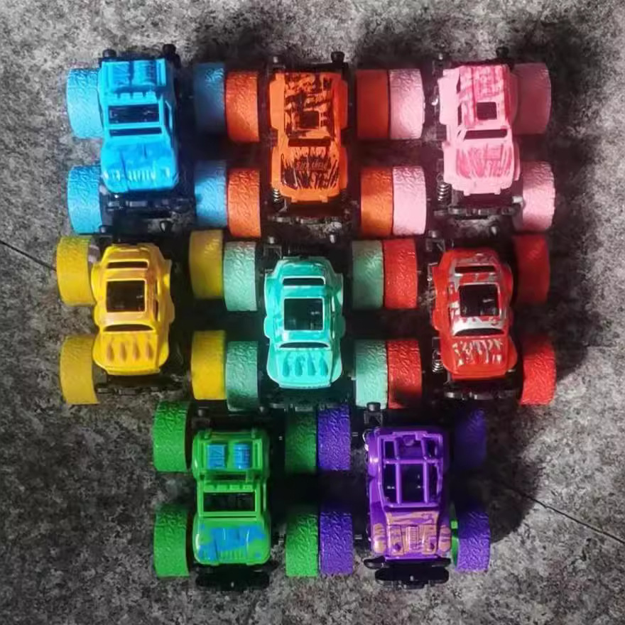 惯性越野车 儿童礼品玩具 特技双惯性越野车 地摊套圈玩具批发