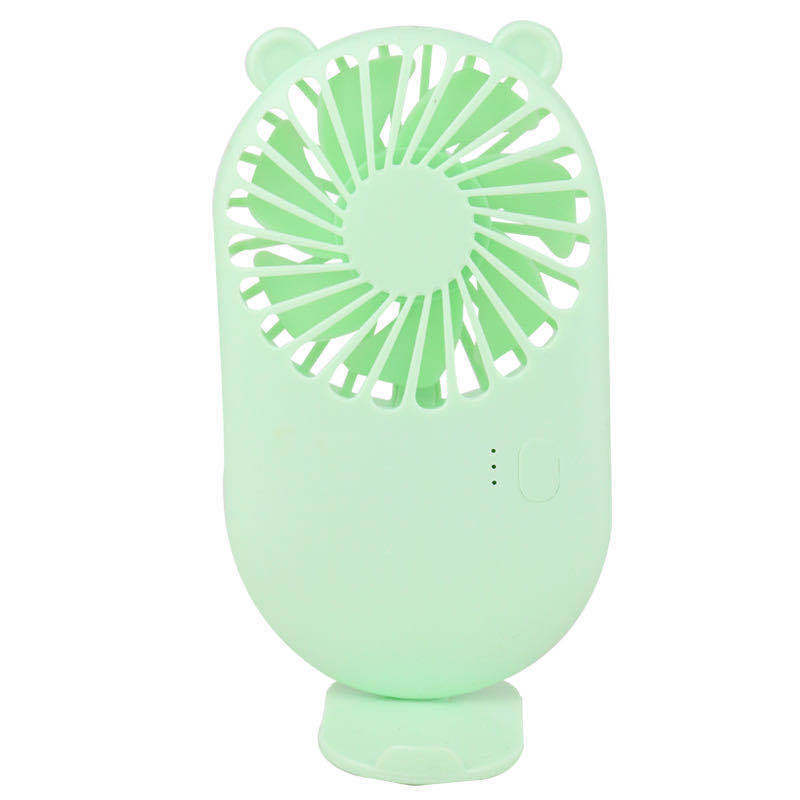 New Portable Portable Pocket Fan Mini Handheld USB Small Fan Mute Large Wind with Mobile Phone Bracket