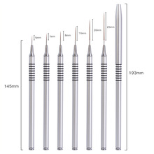 跨境供应美甲拉线笔螺纹防滑金属杆美甲针管画花彩绘线条笔