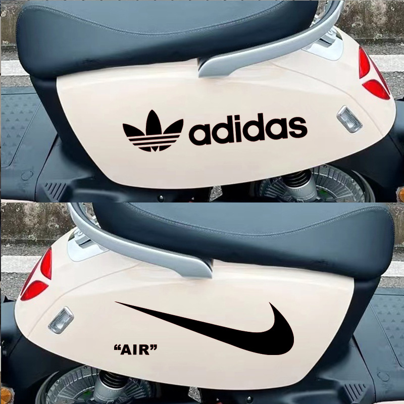 nike潮牌车贴爱玛雅迪电动摩托车改装饰贴小牛电瓶车车身拉花贴画