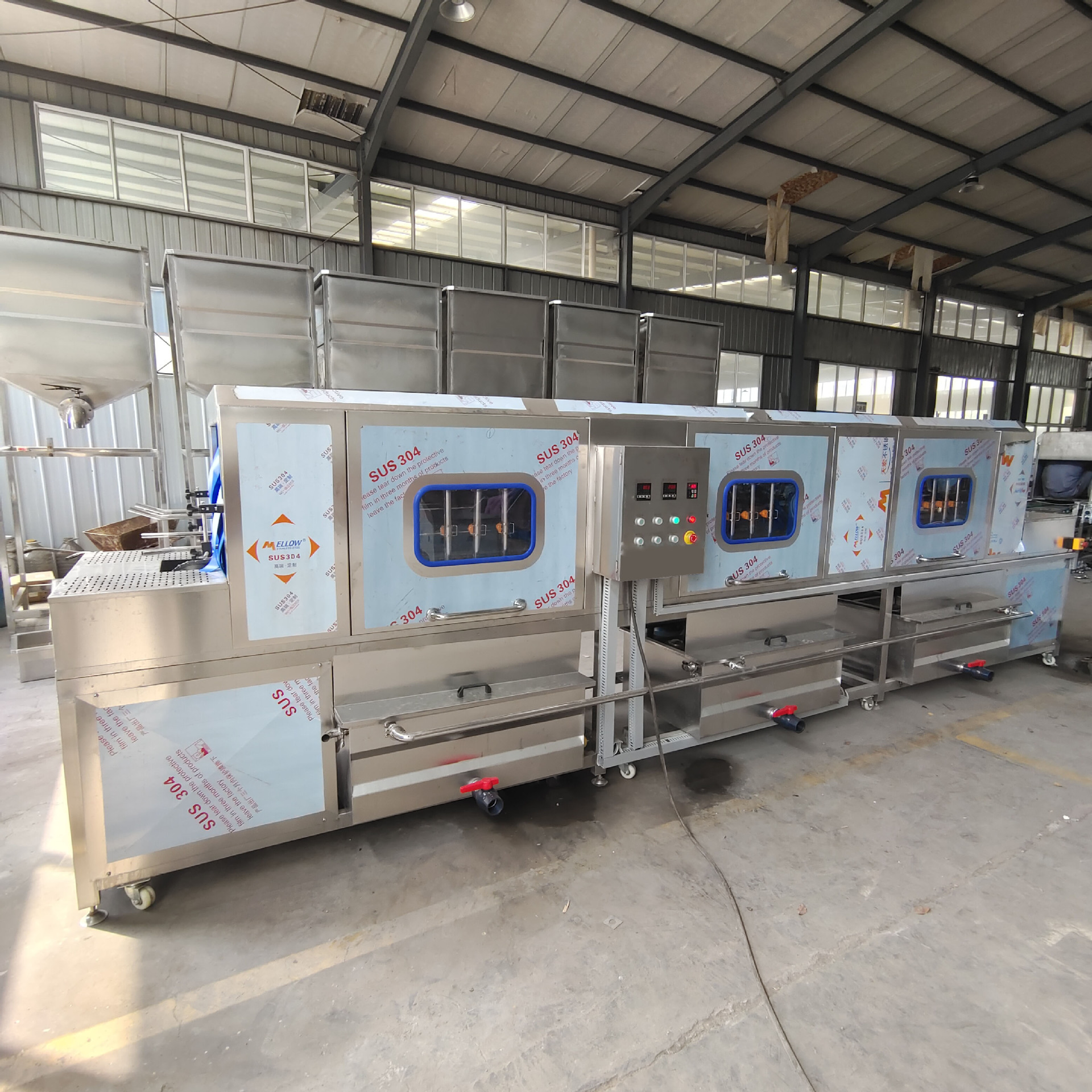 塑料筐洗筐机 全自动食品筐清洗设备 托盘清洗机 塑料箱清洗设备