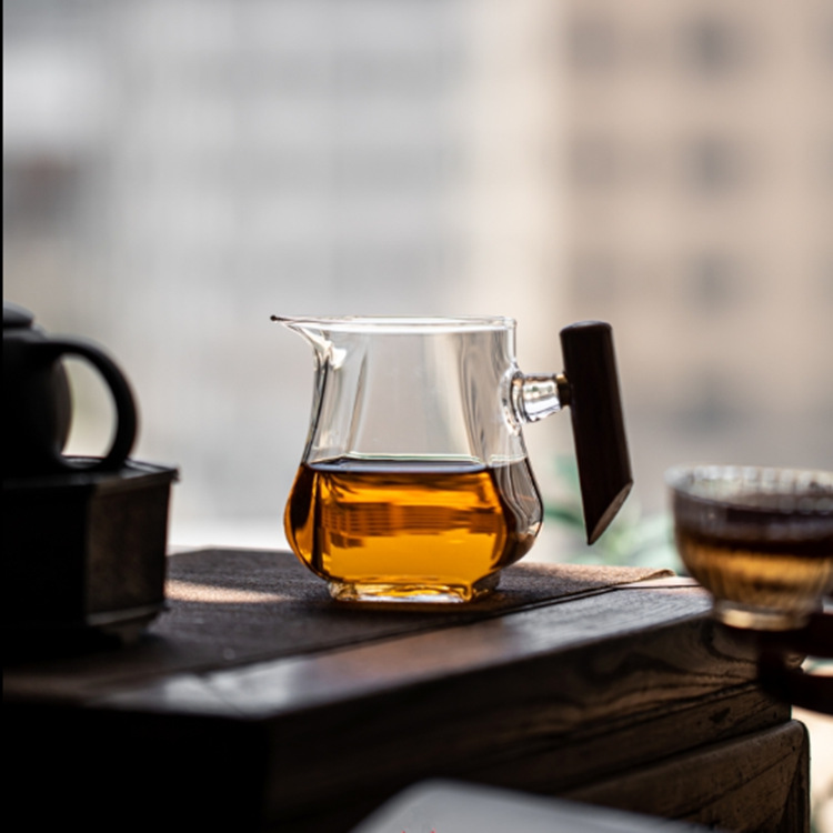 0成交4765个高硼硅玻璃公道杯 条纹玻璃奶杯泡茶分茶器家用大号咖