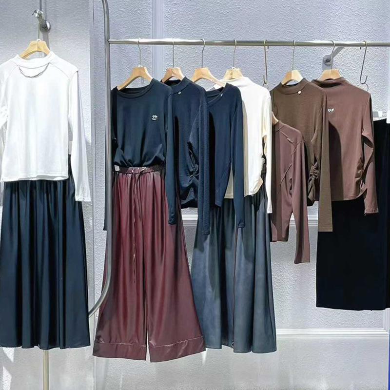 25秋冬MsShe雪花羊绒圆领短款打底衫品牌折扣抖音快手直播一手货