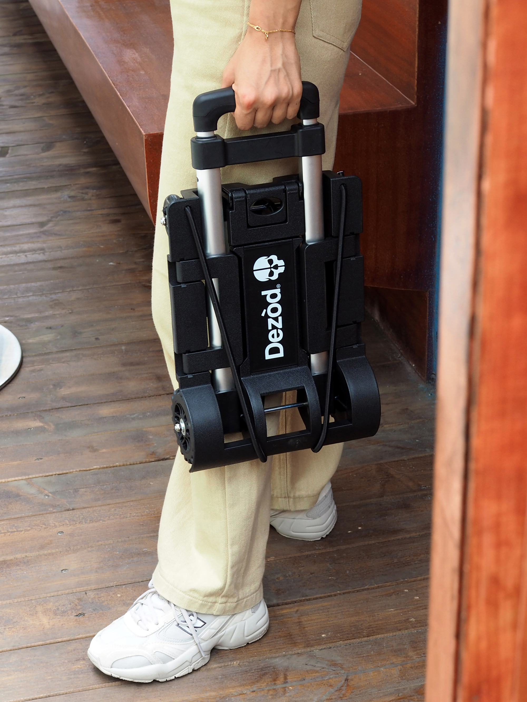 【dezòd】便携迷你小推车折叠家用买菜手拉取快递拿包裹自重轻