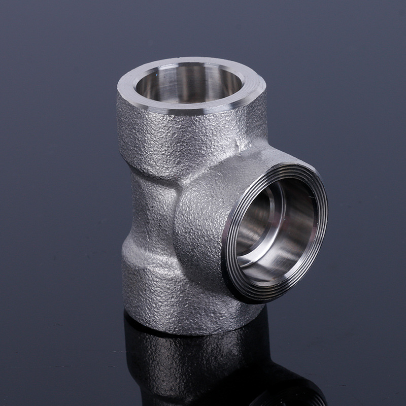 不锈钢承插焊三通高压锻制管件304316沉插式承插式三通3000批发