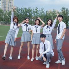 韩版学院风秋季学生校服班服套装初高中毕业校园风学生装女生裙子