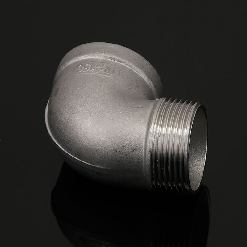 304不锈钢内外丝弯头弯通90度内外牙水管接头变径2分3分4分6分批