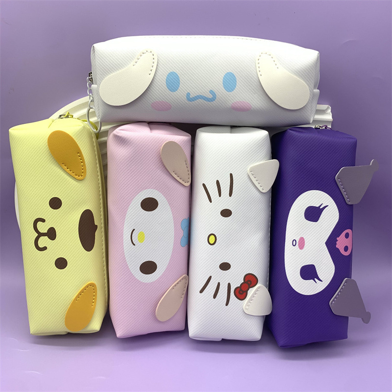外贸跨境三丽鸥库洛米造型笔袋大耳狗美乐蒂文具袋布丁狗铅笔袋批