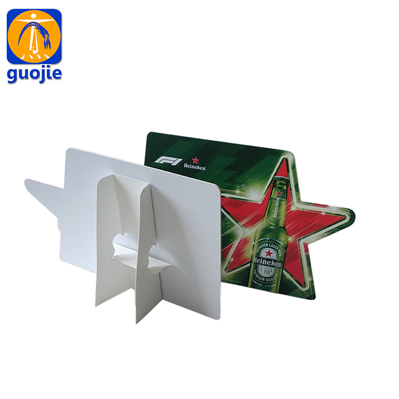 kt板三角立牌 热弯成型小立牌 异形桌面台卡雪弗板写真 来图定制