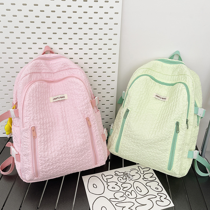 Japanese Style Fresh and Stylish Girl Backpack Wholesale New Fashion Casual Backpack Korean Style Middle School Student Schoolbag